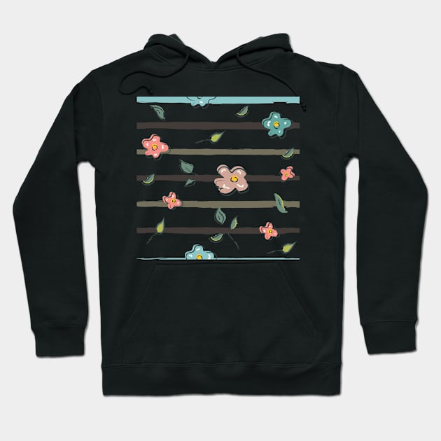 Floral Pattern Hoodie by Creative Meadows